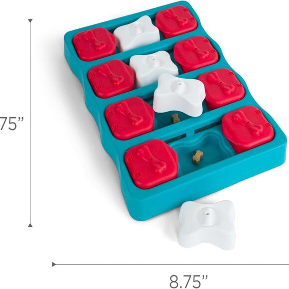 by Nina Ottosson Dog Brick Treat Puzzle Enrichment Toy, Level 2 Intermediate Gam - Picture 7 of 8